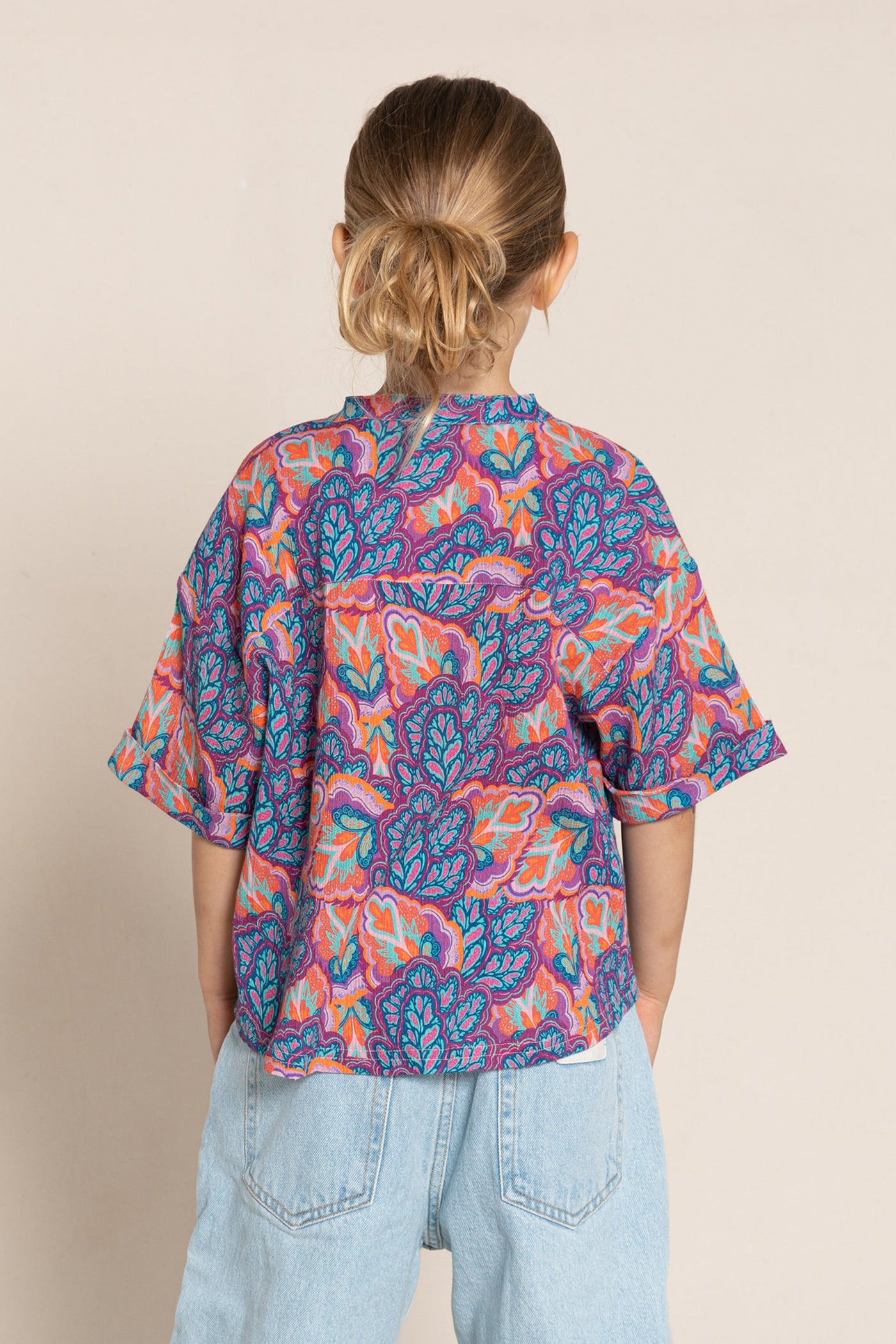 Παιδικό Πουκάμισο Oversized Wonder Multicolor Coral