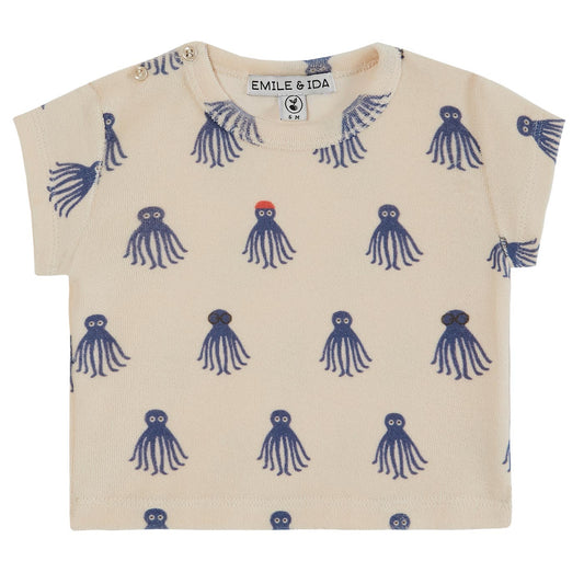 Βρεφική Μπλούζα T-Shirt Octopus Blue