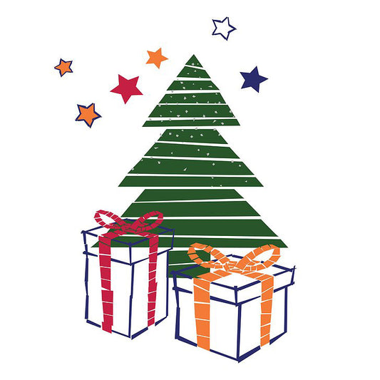 Αυτοκόλλητο Τοίχου Χριστουγεννιάτικο Δέντρο