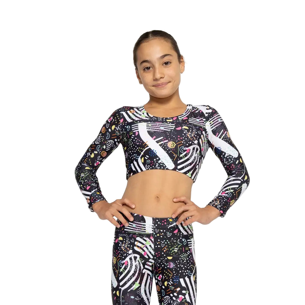 52B.VW-LSTOP-BLACKFEEL # Παιδική Αθλητική Μακρυμάνικη Μπλούζα Black Feelstorm