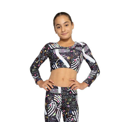 52B.VW-LSTOP-BLACKFEEL # Παιδική Αθλητική Μακρυμάνικη Μπλούζα Black Feelstorm