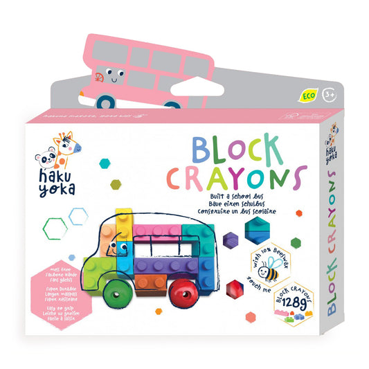 Σετ Κηρομπογιές - Τουβλάκια School Bus