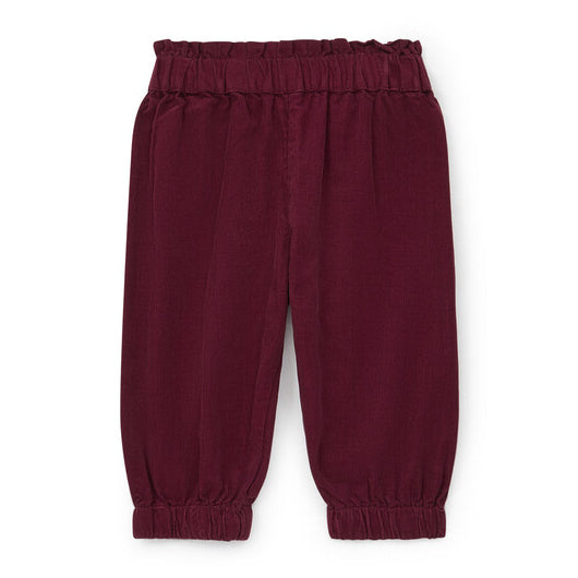 Βρεφικό Κοτλέ Παντελόνι Μπορντώ
