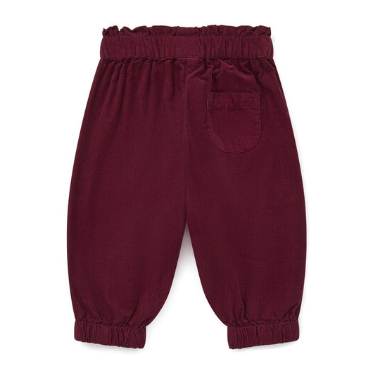 Βρεφικό Κοτλέ Παντελόνι Μπορντώ