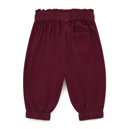 Βρεφικό Κοτλέ Παντελόνι Μπορντώ