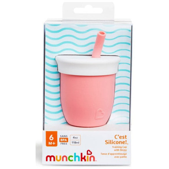 Κύπελλο Σιλικόνης με Καλαμάκι C’est Silicone! Coral