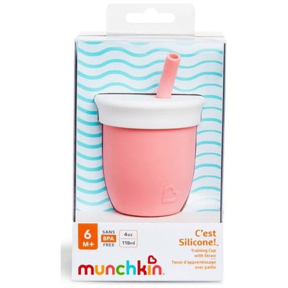 Κύπελλο Σιλικόνης με Καλαμάκι C’est Silicone! Coral