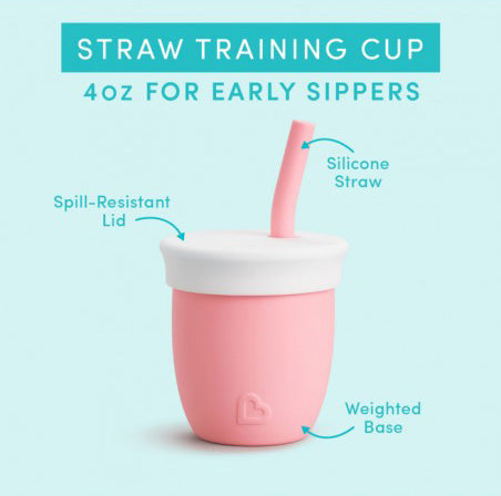 Κύπελλο Σιλικόνης με Καλαμάκι C’est Silicone! Coral