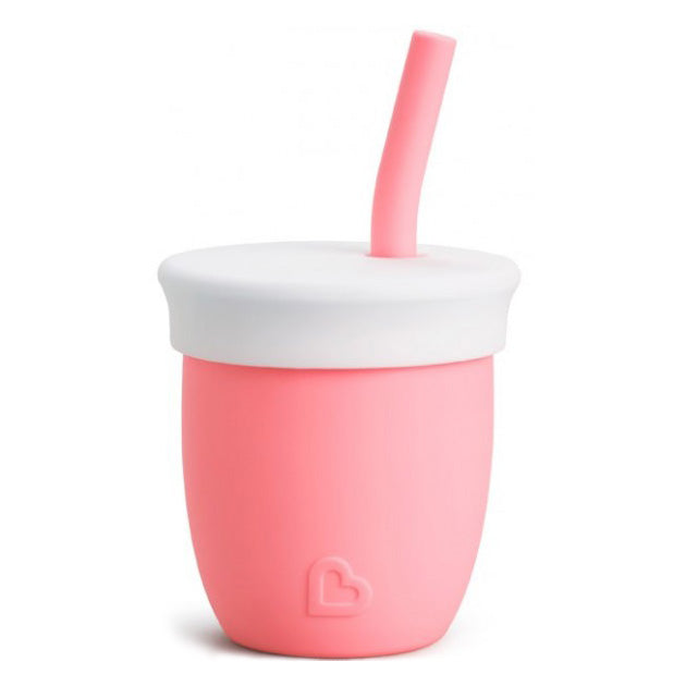 Κύπελλο Σιλικόνης με Καλαμάκι C’est Silicone! Coral