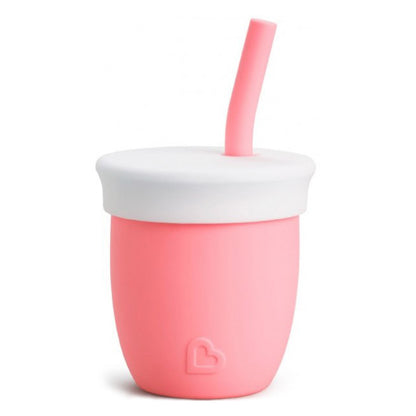 Κύπελλο Σιλικόνης με Καλαμάκι C’est Silicone! Coral