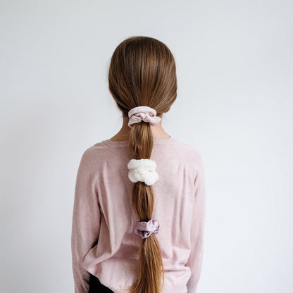 Σετ Παιδικά Scrunchie Μαλλιών Luxe Blush