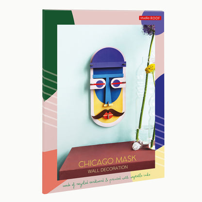 Χάρτινο Διακοσμητικό Τοίχου Μάσκα Chicago