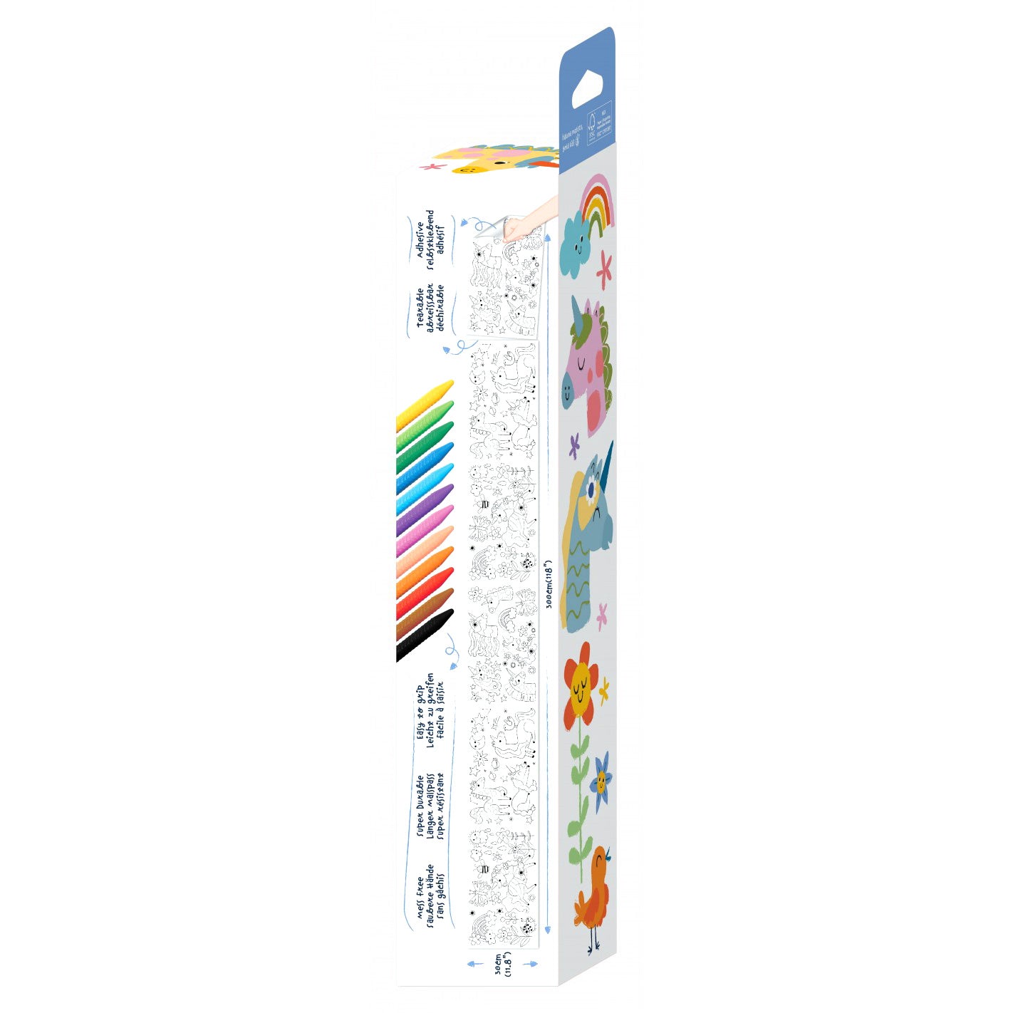 Ρολό Ζωγραφικής & Κηρομπογιές - Fantasy Unicorn