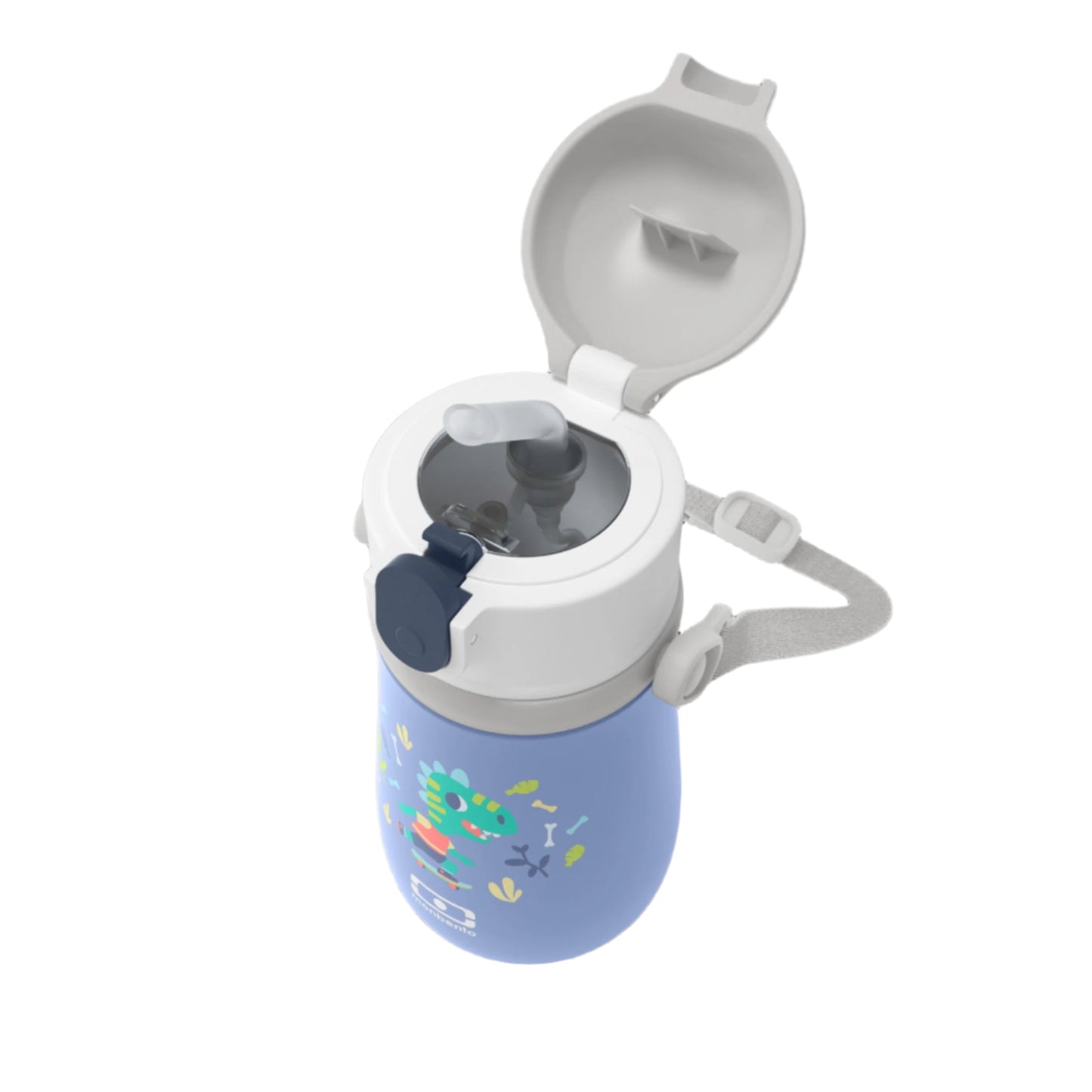 99.37224014 # Insulated Water Bottle Stram - Blue Dino 350ml