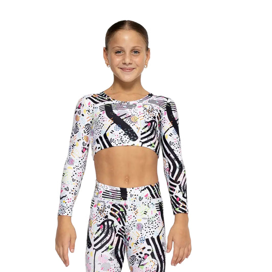 52B.VW-LSTOP-WHITEFEEL # Παιδική Αθλητική Μακρυμάνικη Μπλούζα White Feelstorm