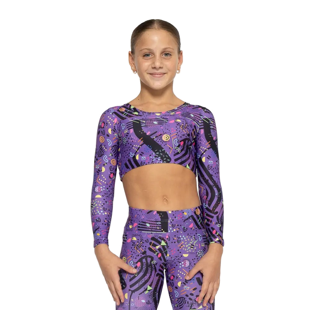 52B.VW-LSTOP-PURPFEEL # Παιδική Αθλητική Μακρυμάνικη Μπλούζα Purple Feelstorm