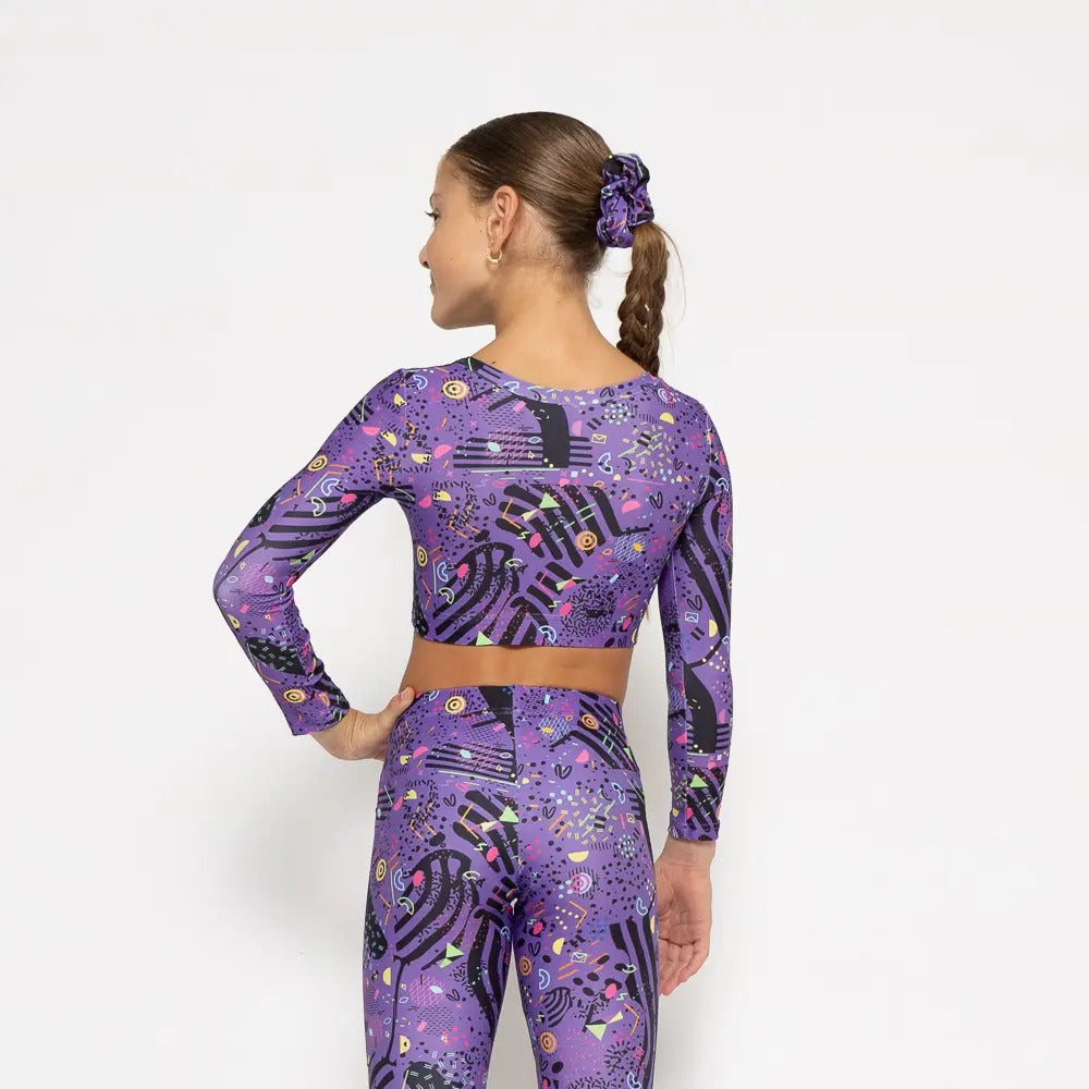 52B.VW-LSTOP-PURPFEEL # Παιδική Αθλητική Μακρυμάνικη Μπλούζα Purple Feelstorm