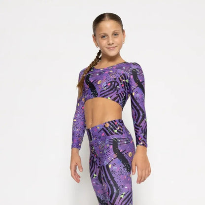 52B.VW-LSTOP-PURPFEEL # Παιδική Αθλητική Μακρυμάνικη Μπλούζα Purple Feelstorm