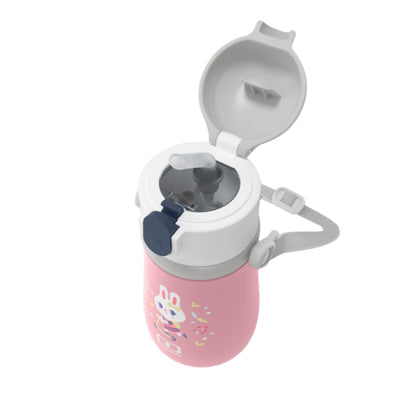 99.37224011 # Insulated Water Bottle Stram - Pink Bunny 350ml