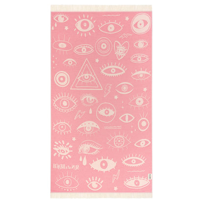 Πετσέτα Θαλάσσης Pareo Electric Eyes Pink