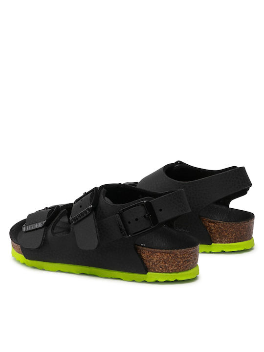 Παιδικό Σανδάλι Milano Desert Soil Black Lime