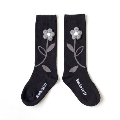 Παιδικές Κάλτσες Flower Black