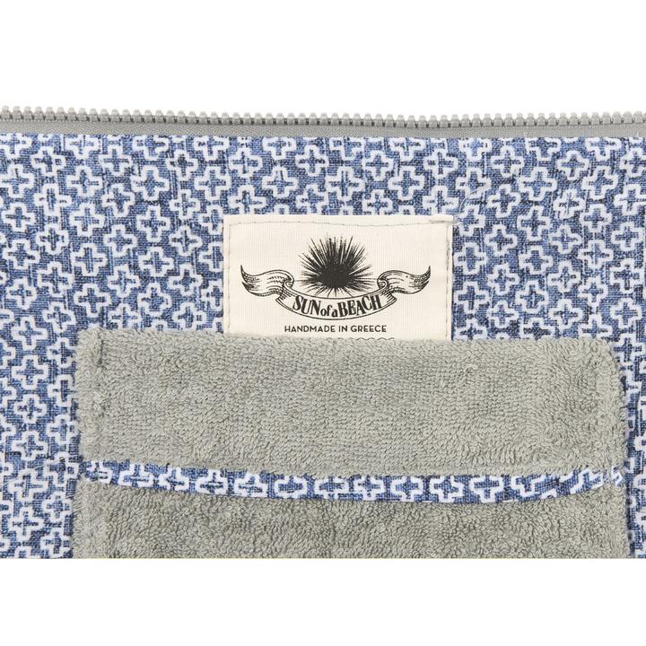 Τσαντάκι Clutch με Κρόσσια Patmos Silver