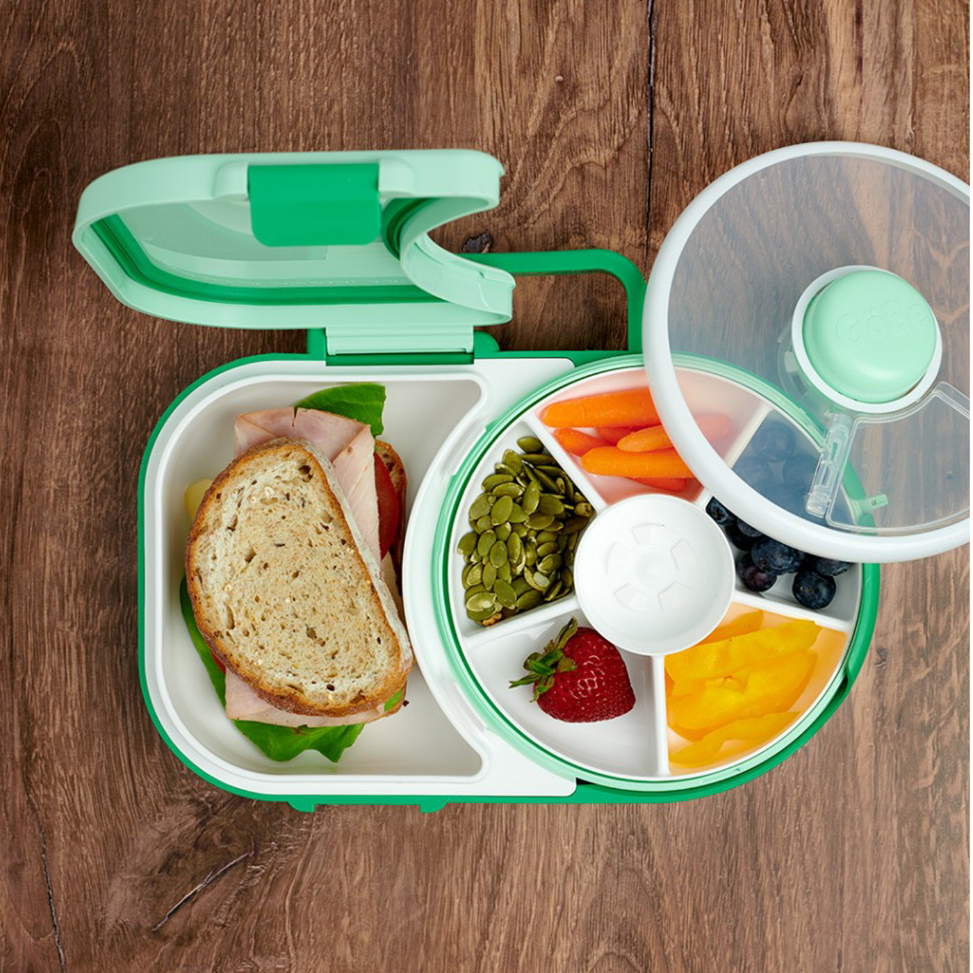 99.GB106 #  Δοχείο Φαγητού Lunchbox Green