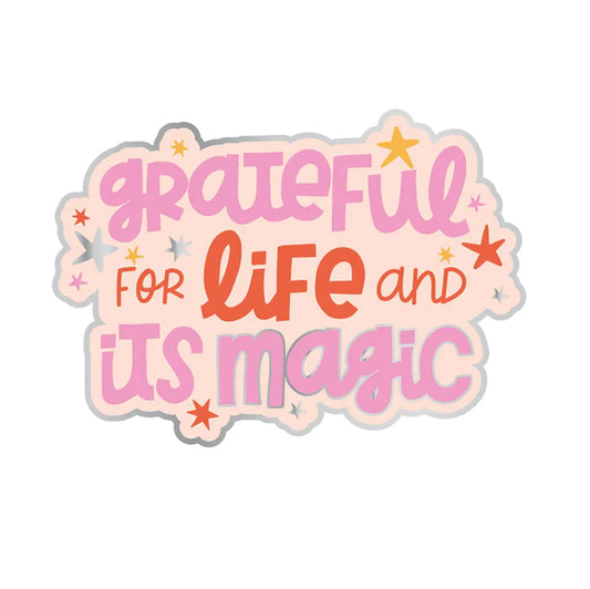 Αυτοκόλλητο Βινυλίου Grateful For Life