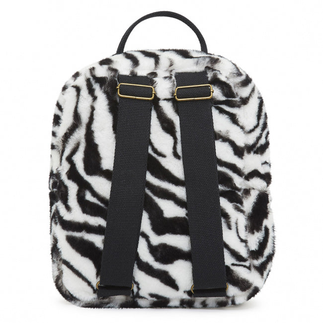 Γούνινη Παιδική Τσάντα Πλάτης Zebra