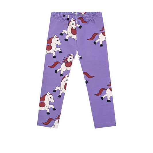 42B.HORSE_LEGGINGS # Παιδικό Κολάν Horse Violet