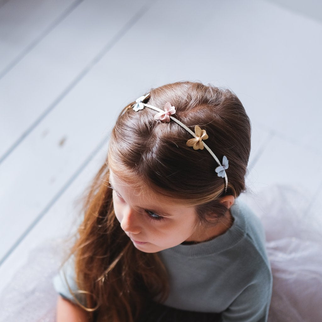 Παιδική Στέκα Μαλλιών Metallic Butterflies