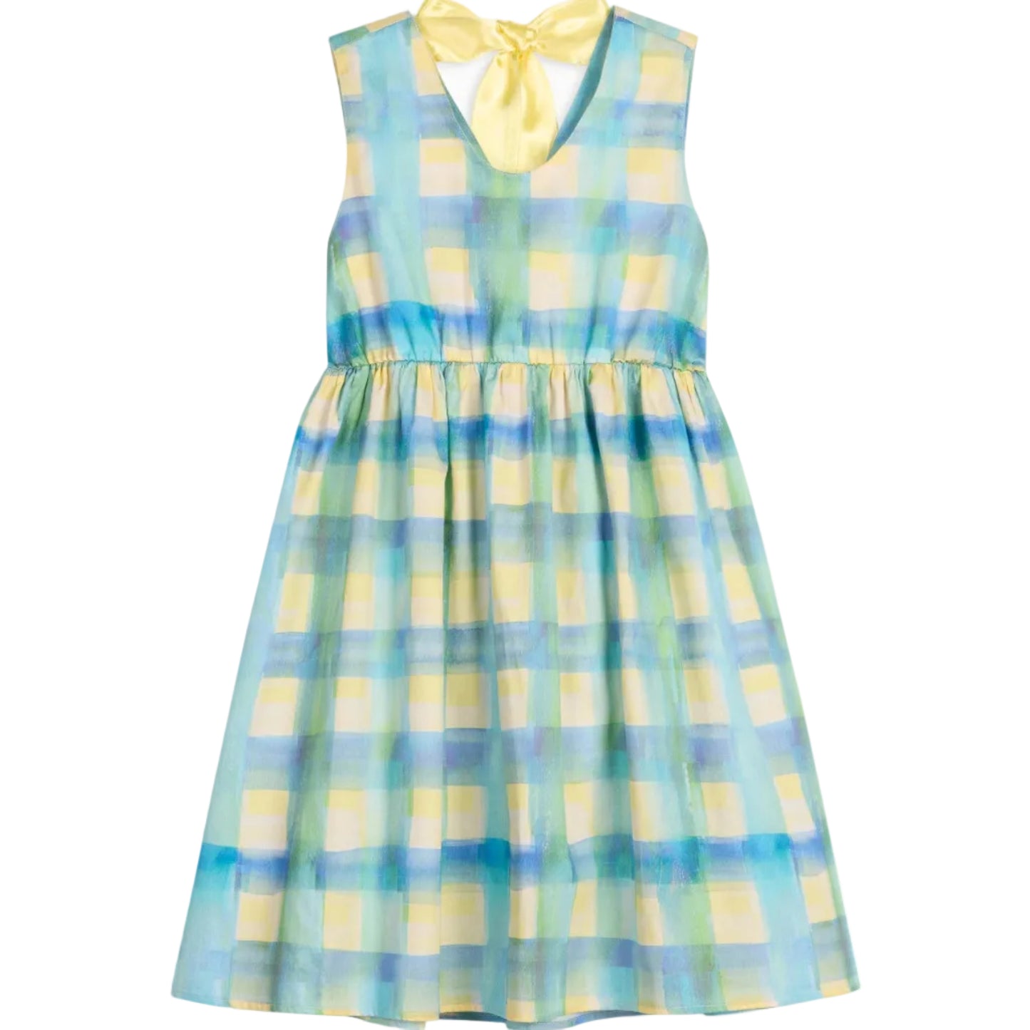 62A.PAWRGDRE0340001.76 # Kids Sleeveless Dress Lucrecia Grid