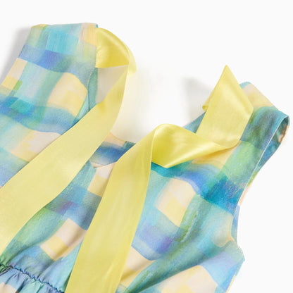 62A.PAWRGDRE0340001.76 # Kids Sleeveless Dress Lucrecia Grid