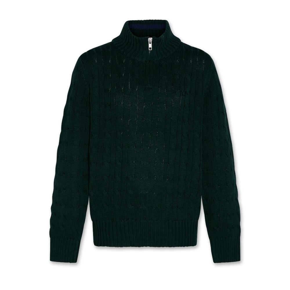 62B.226-2215-610 #  Παιδική Πλεκτή Μπλούζα Rene Dark Green