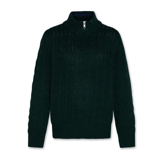 62B.226-2215-610 #  Παιδική Πλεκτή Μπλούζα Rene Dark Green