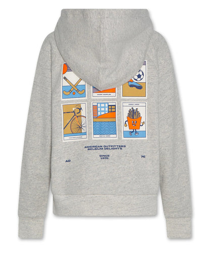62B.226-2195-308 # Kid's Jacket Olaf Grey Melange