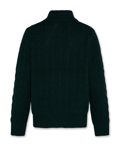 62B.226-2215-610 #  Παιδική Πλεκτή Μπλούζα Rene Dark Green