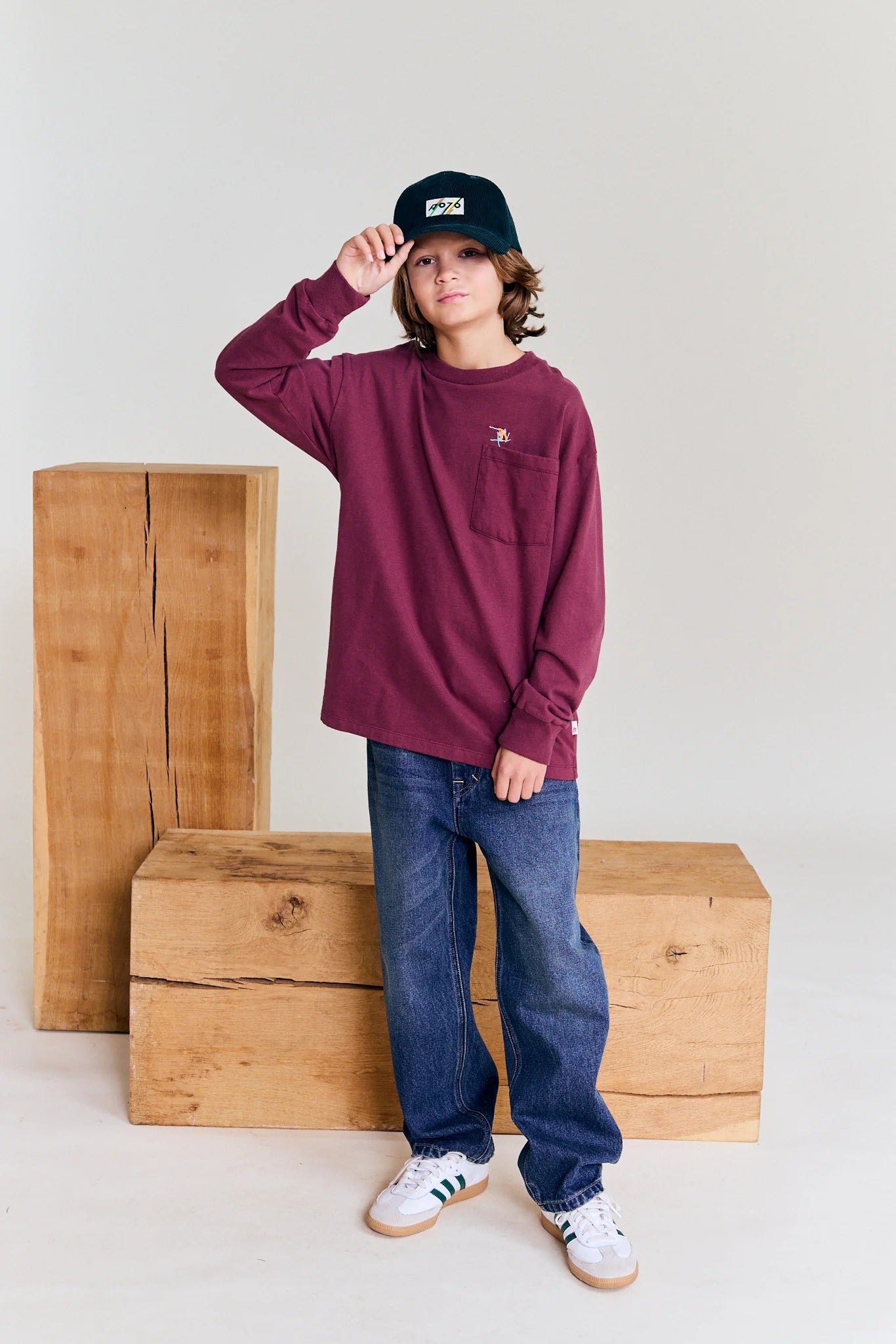62B.226-2070-212 # Kid's Blouse Bordeaux