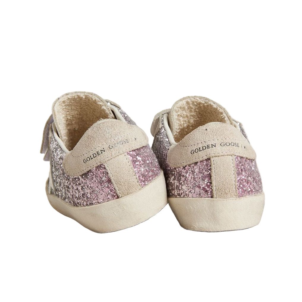 52B.GJF00111.F007426.70331 # Παιδικό Αθλητικό Παπούτσι Golden Goose Silver Pink Glitter