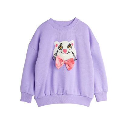 52B.2525720158 # Παιδική Μπλούζα Φούτερ Cat Bowtie