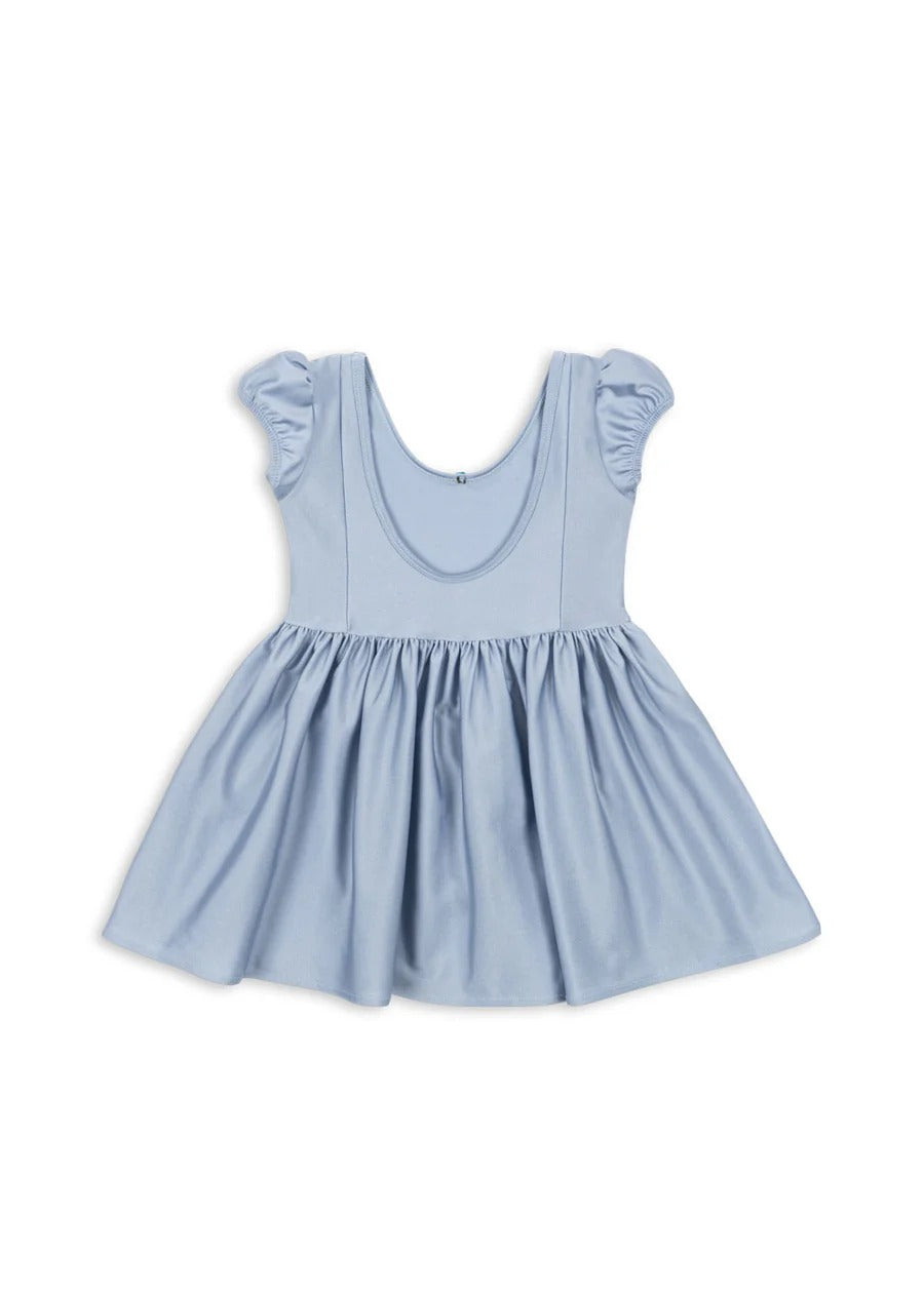 99.KS103928_BLUE # Kids Dress Mouse Blue Puff