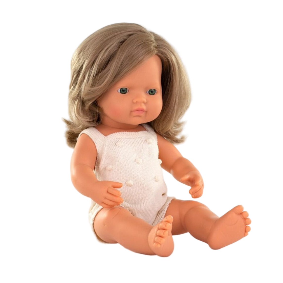 99.31287 #  Baby Girl Doll Caucasian with Dark Blonde Hair