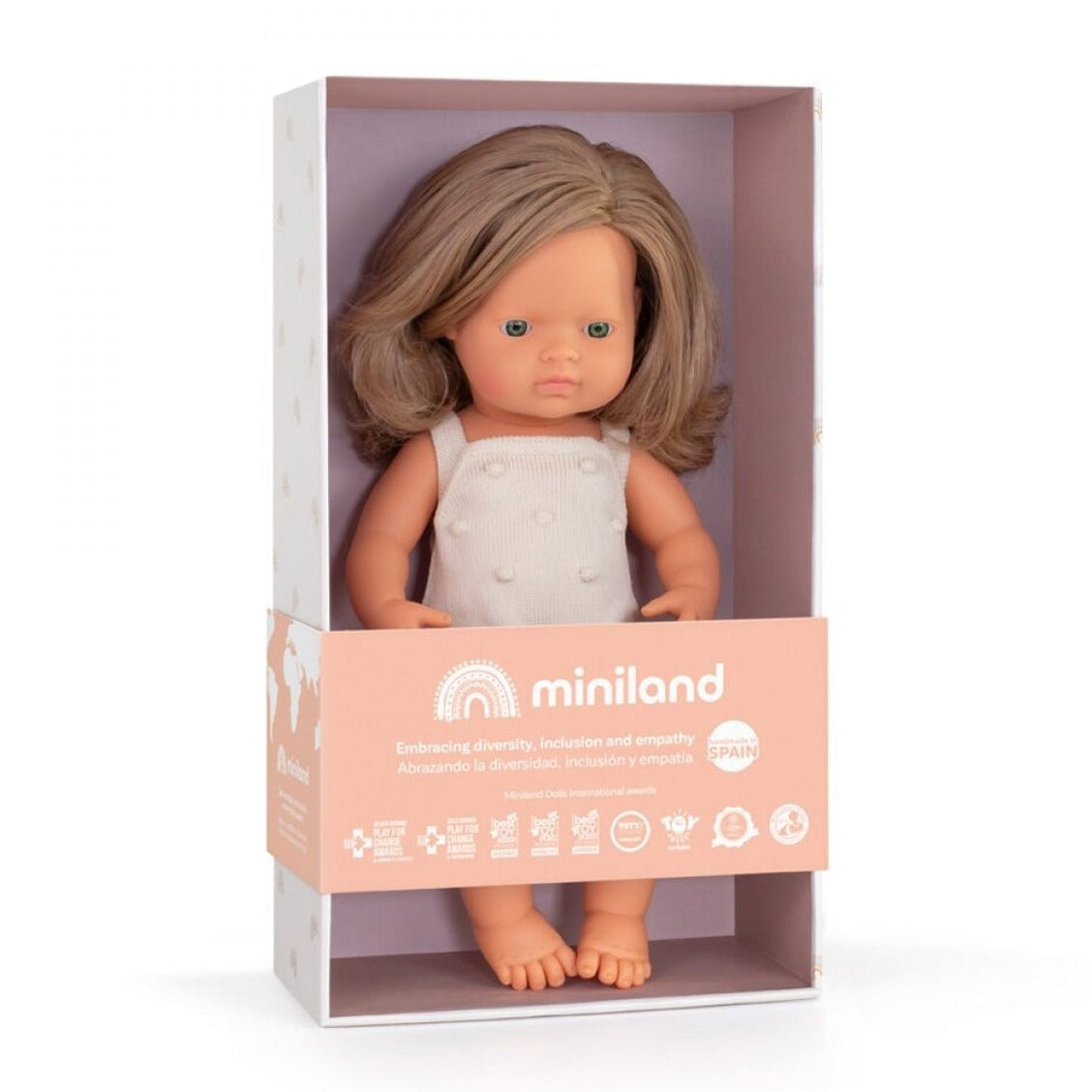 99.31287 #  Baby Girl Doll Caucasian with Dark Blonde Hair