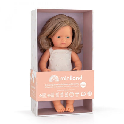 99.31287 #  Baby Girl Doll Caucasian with Dark Blonde Hair