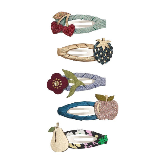 Kids Mini Hair Clips Winter Fruits