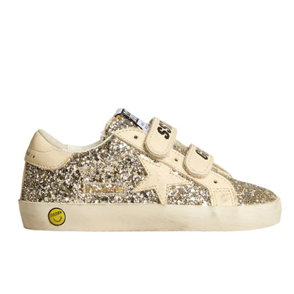 62B.GJF00111.F005314.5195 # Παιδικό Αθλητικό Παπούτσι Golden Goose All Glitter Platinum