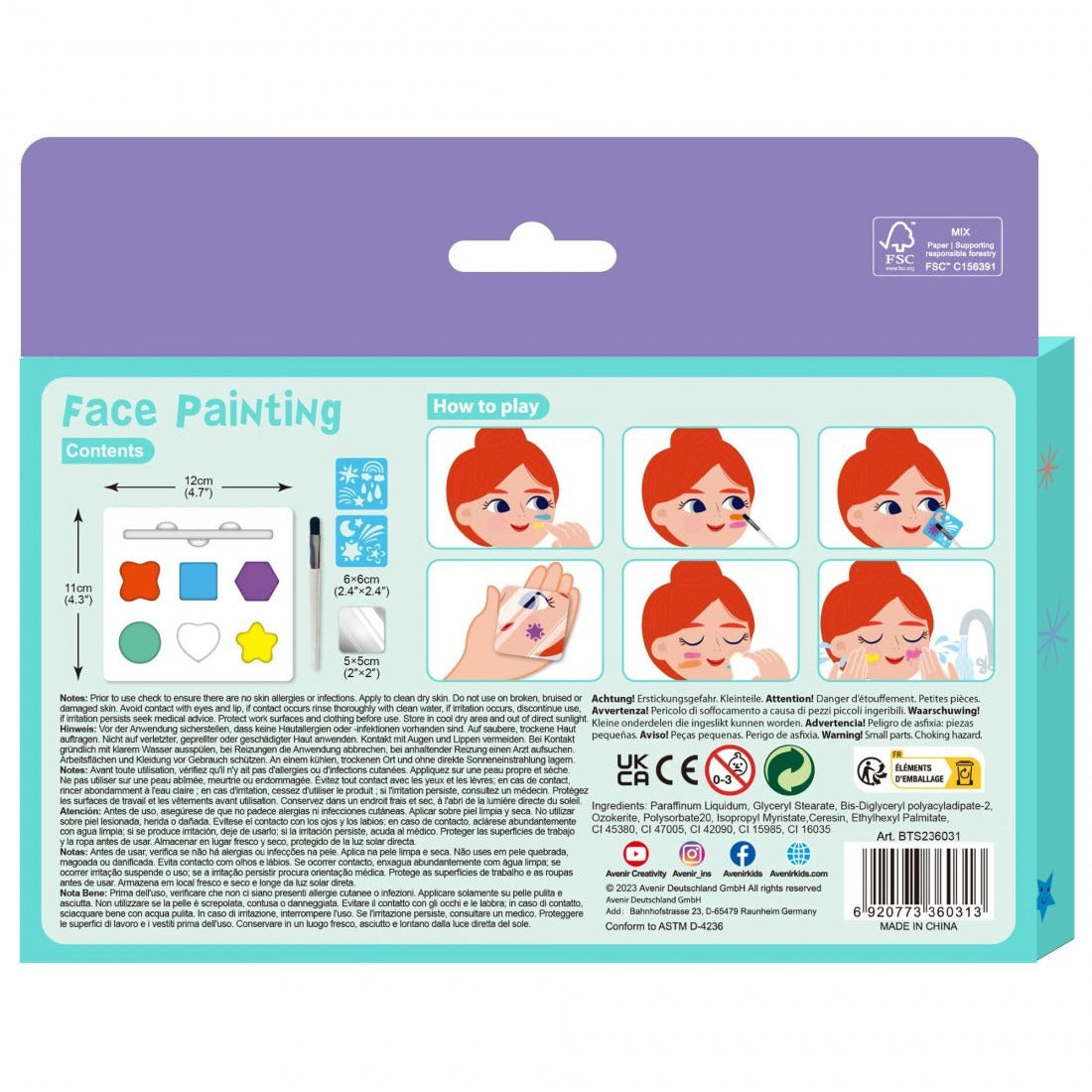 99.60860 # Παιδικές Βαφές Προσώπου Rainbow