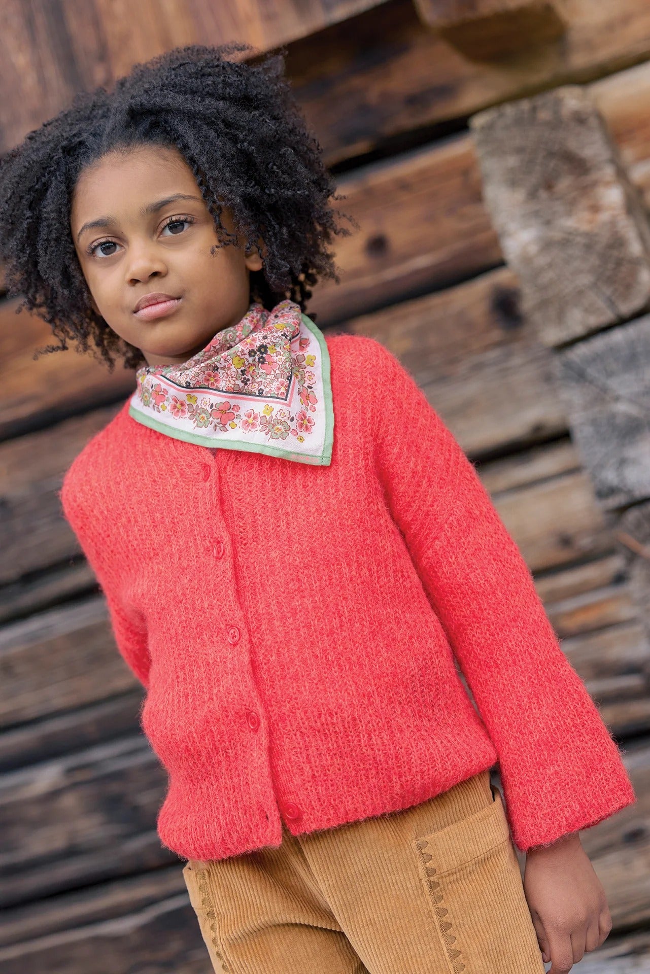 52B.BB17022-310 # Παιδική Πλεκτή Ζακέτα Lizbeth Red Flag