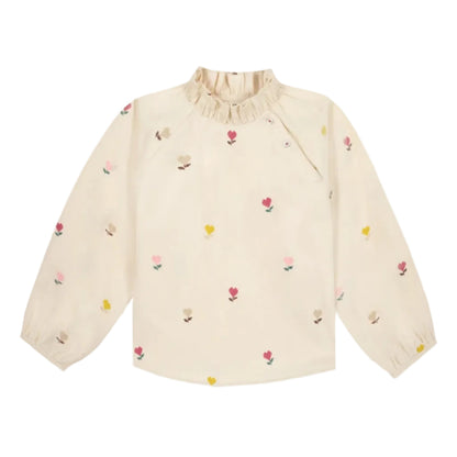 Kids Long Sleeve Blouse Coeur Flower